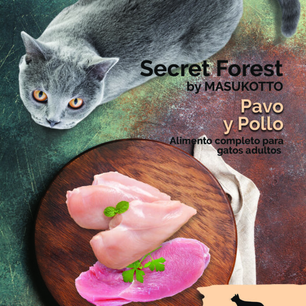 Secret Forest Connoisseur gato adulto pavo y pollo