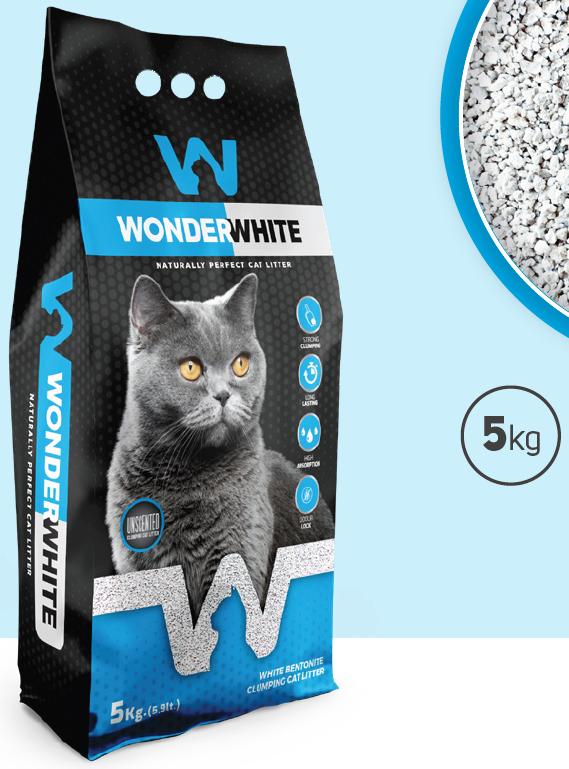 Arena gatos Wonder White Natural